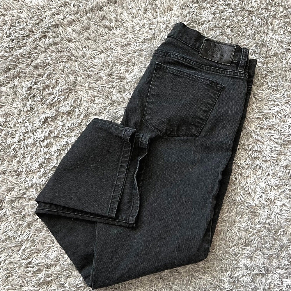 LRL Ralph Lauren Jeans Co Sz 10P Black Classic Straight Denim Women's Designer - Picture 11 of 11